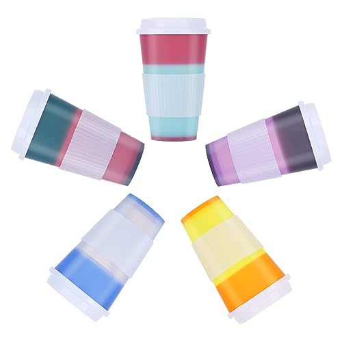 Chordobe Color Changing Reusable Hot Cups - Durable, BPA-Free, Easy to Clean - 5 Pack, 16 oz