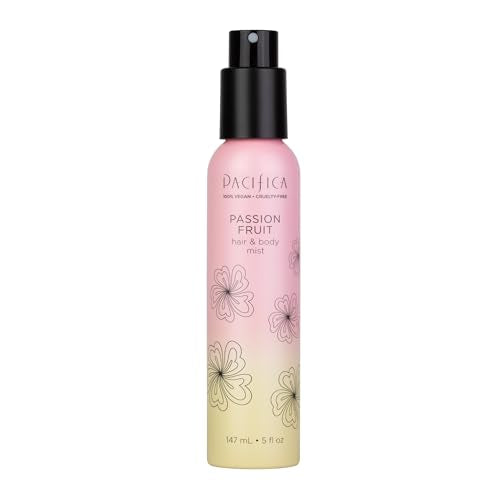 Pacifica Essential Oil Hair & Body Mist - Mood-Boosting Passion Fruit, Vegan & Alcohol-Free - 5 oz