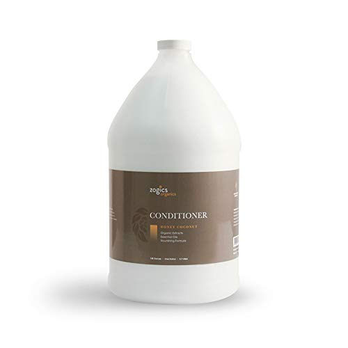 Zogics Organics Conditioner - Hydrating with Honey & Jojoba, Safe for Sensitive Skin - 1 Gallon