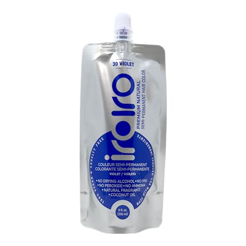 Iroiro Hair Dye - Vibrant Color, 95% Natural Ingredients, Nourishing Coconut Oil - 8oz