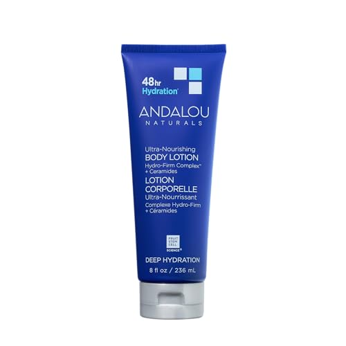 Andalou Naturals Body Lotion - Deep Hydration for Dry Skin, Vegan, 8 fl oz