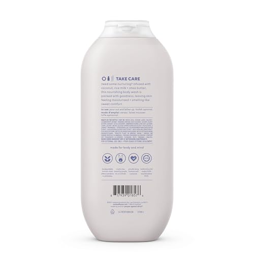 Method Body Wash - Nourishing Coconut & Rice Milk, Paraben-Free, 65% Recycled Plastic - 18oz