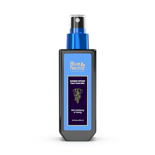 Blue Nectar Vetiver Face Mist - Deep Cleansing, Hydrating Tonic for All Skin Types - 100ml