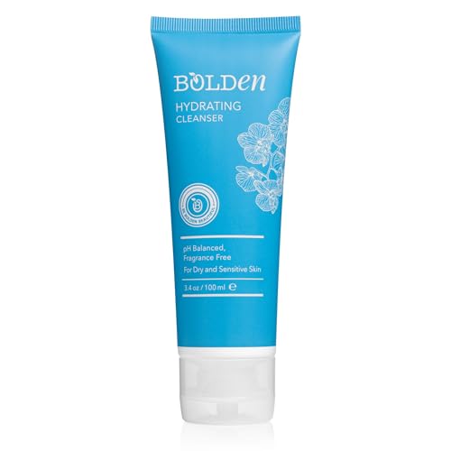 BOLDEN Hydrating Face Wash - Deeply Moisturizing, Gentle Cleanser for Dry Sensitive Skin - 3.4 fl oz