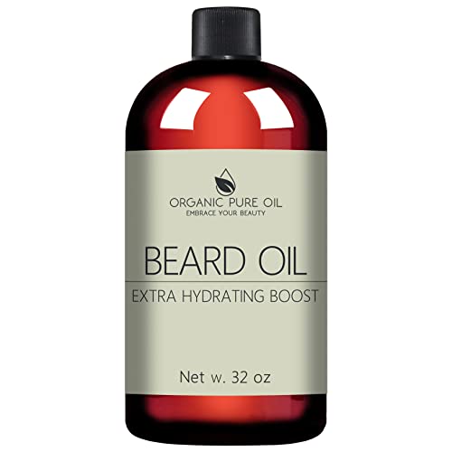 Organic Pure Oil Sandalwood Beard Oil - Hydrating, Promotes Growth, Vegan - 32oz