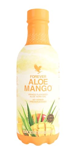 Forever Aloe Mango - Nutrient-Rich Aloe Vera & Mango Drink, Gluten-Free, Vegan - 1 Liter