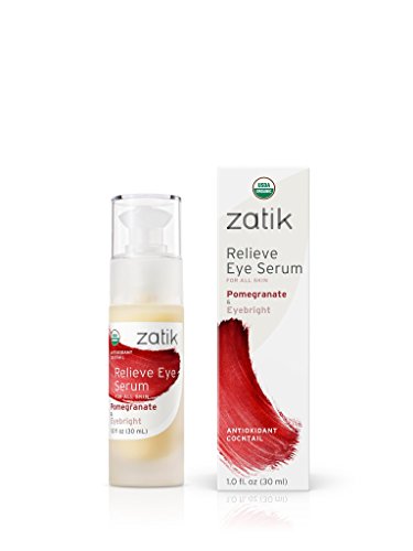 Zatik Naturals Eye Serum - Hydrate & Smooth Wrinkles, USDA Certified Organic - 1.0 fl oz