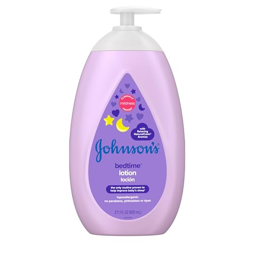 Johnson's Bedtime Baby Lotion - Soothes Skin with Coconut Oil & NaturalCalm Aromas - 27.1 fl oz