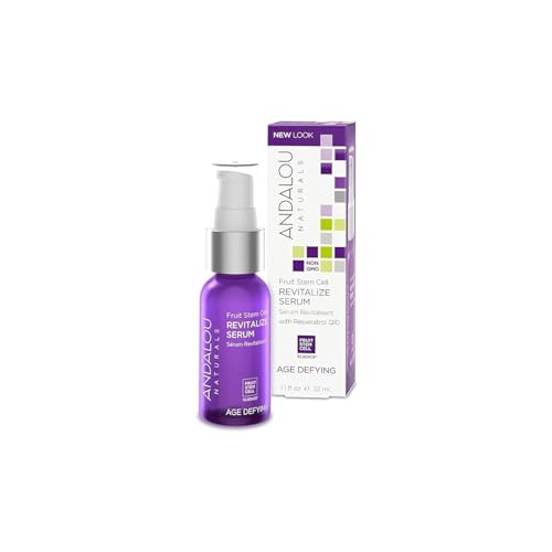 Andalou Naturals Face Serum - Supports Firmness & Youthful Skin, Non-GMO Ingredients - 1.1 Fl Oz