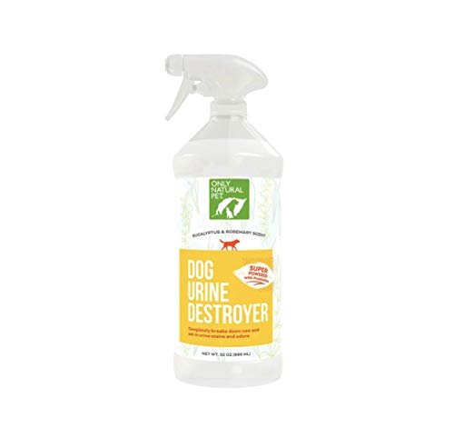 Only Natural Pet Odor & Stain Remover - Enzyme Cleaner for Carpets & Upholstery, Eucalyptus - 32oz