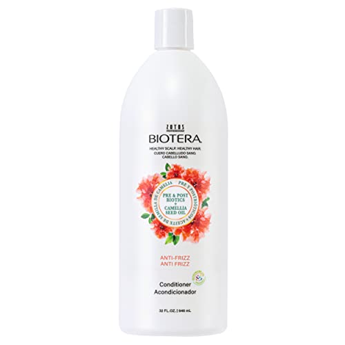 Biotera Conditioner - Smooths Frizzy Hair, Microbiome Friendly, Vegan, Paraben-Free - 32 Fl Oz