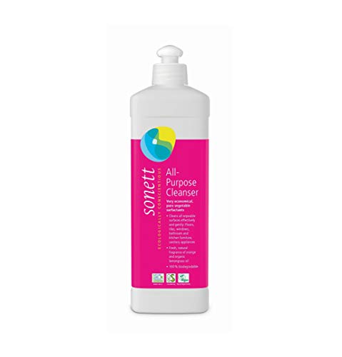 Sonett Organic All Purpose Cleaner - Gentle on Skin, 100% Biodegradable, Citrus Scent - 17 fl. oz