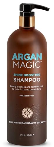 Argan Magic Shine Boosting Shampoo - Boosts Shine & Reduces Frizz, Paraben-Free - 32oz