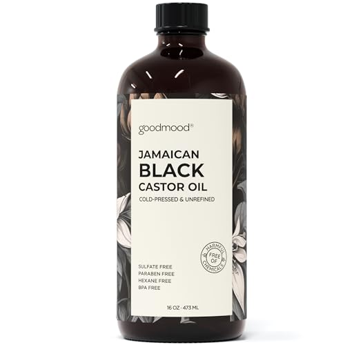 GOODMOOD Jamaican Black Castor Oil - Nourishes Hair & Skin, Organic Cold Pressed - 16oz