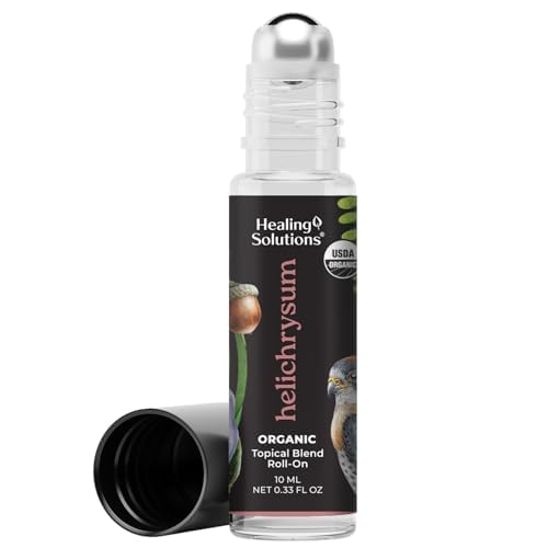 Healing Solutions Helichrysm Roll-On Perfume Oil - USDA Certified Aromatherapy, 10ml