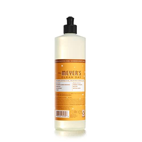 Mrs. Meyer's Liquid Dish Soap - Cuts Grease, Biodegradable Formula, Orange Clove - 16 fl. oz