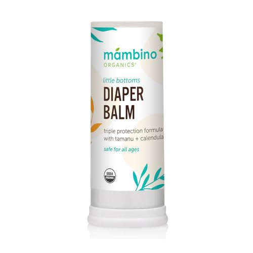 Mambino Organics Diaper Balm - Organic Moisture Barrier, Gentle Calendula & Oatmeal - 0.63oz