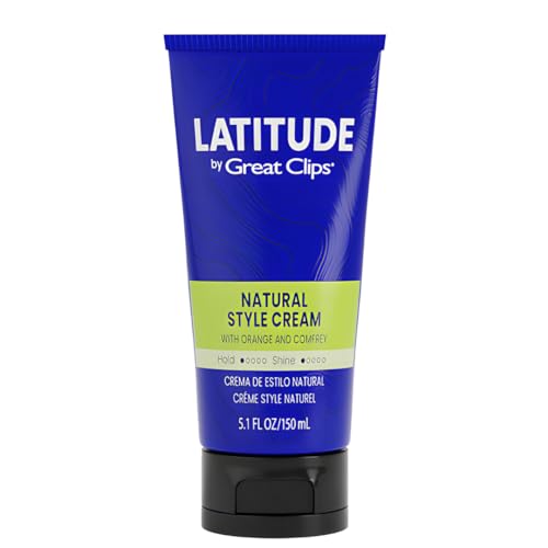 Great Clips Latitude Hair Styling Cream - Natural Look, Hydrating Orange & Comfrey - 5.1oz