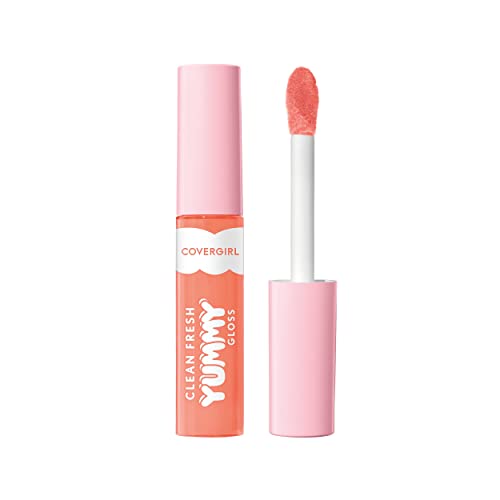 COVERGIRL Lip Gloss - Juicy, Lightweight, Natural Scents, Vegan, Gluten-Free - Peach Out!