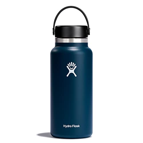 Hydro Flask Water Bottle - Insulated for 24H Cold & 12H Hot, Leakproof, 32 Oz, Indigo