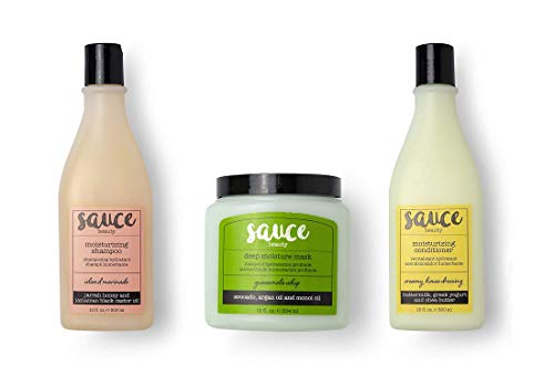 SAUCE BEAUTY Hair Care Bundle - Moisturizing, Color-Safe, All Hair Types - 3 Products Included