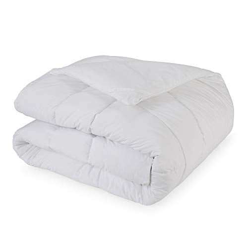 EcoPure Twin Duvet Cover - Soft Organic Cotton, Hypoallergenic Fill from Recycled Bottles - White