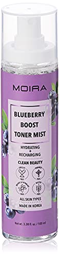 Moira Beauty Blueberry Boost Toner Mist - Cruelty-Free, Vegan, Paraben-Free - 4oz