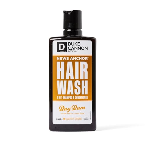 Duke Cannon NEWS ANCHOR 2-in-1 Shampoo & Conditioner - Nourishing Bay Rum, 14oz