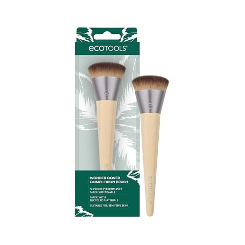 EcoTools Wonder Cover Brush - Flawless Foundation & Blending, 100% Cruelty-Free - 1 Count