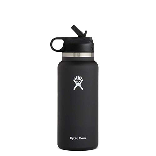 Reusable 32oz Water Bottle - Leakproof Straw Lid, Insulated Steel, Color Last Finish