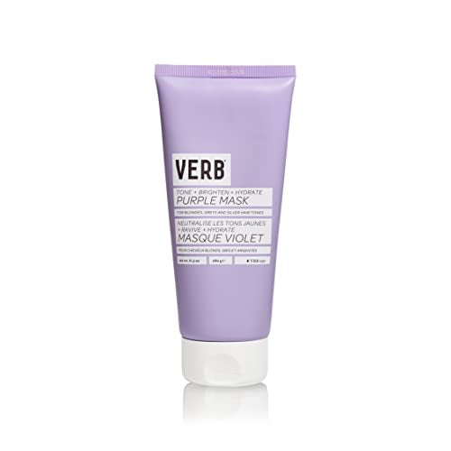 VERB Purple Hair Mask - Hydrates, Brightens & Tones Yellow Hues, Vegan - 6.3 fl oz