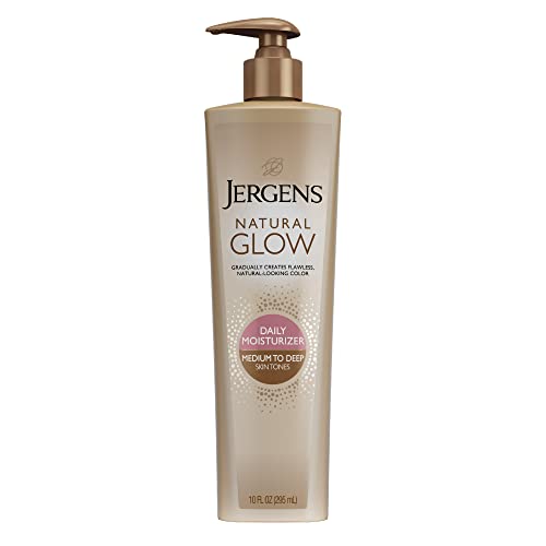 Jergens Natural Glow Self Tanner - Streak-Free, Hydrating Daily Moisturizer for Tan Skin - 10oz