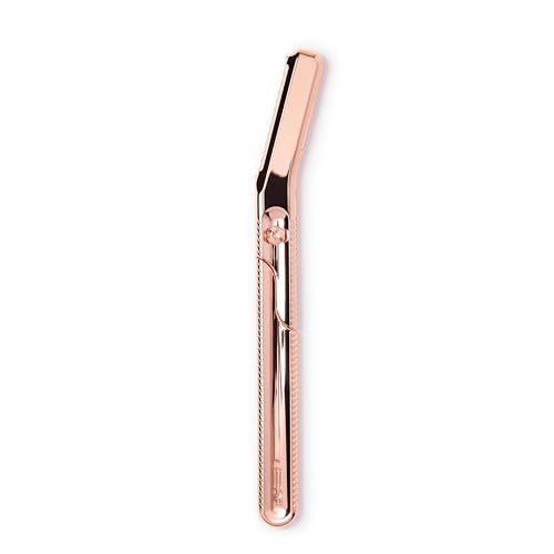 Leaf Shave Dermaplaner - Precision Exfoliation for Radiant Skin, Rose Gold - All-Metal Razor