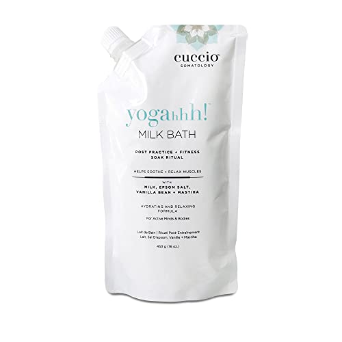 Cuccio Somatology Yogahhh Milk Bath - Restores Moisture, Eases Sore Muscles - Paraben Free - 16oz