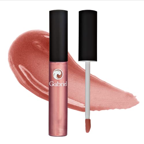 Gabriel Color Lip Gloss - Hydrating Shine, Jojoba & Aloe Vera, 100% Vegan - Nectar