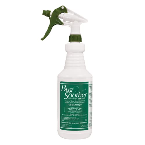 Bug Soother Spray - Natural Insect Repellent for Adults, Kids, Pets - 32oz with Essential Oils