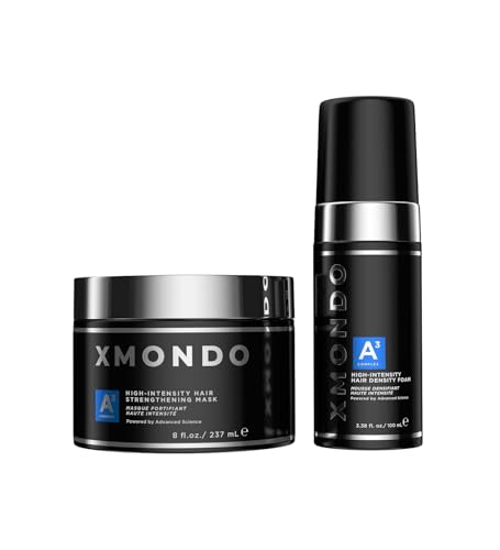 XMONDO Hair Care Bundle - Amplifying Volume, Revitalizing Plant Actives - Foam 3.38oz, Mask 8oz