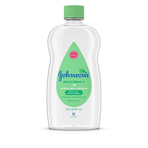 Johnson's Baby Oil - Moisturizes & Relieves Dry Skin with Aloe Vera & Vitamin E - 20 fl. oz