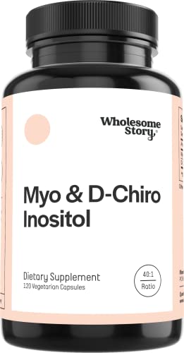 Wholesome Story Inositol Supplement - Hormonal Balance & Ovarian Support, Vegan - 30-Day Supply