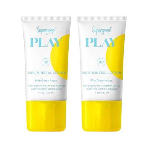 Supergoop! PLAY Mineral Sunscreen - Broad Spectrum SPF 30, Lightweight & Water Resistant - 2 Pack