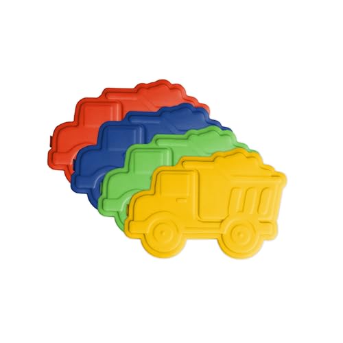 Simple Modern Character Ice Pack - Keeps Food Cold, BPA Free, Durable - 4 Pack Construction Truck