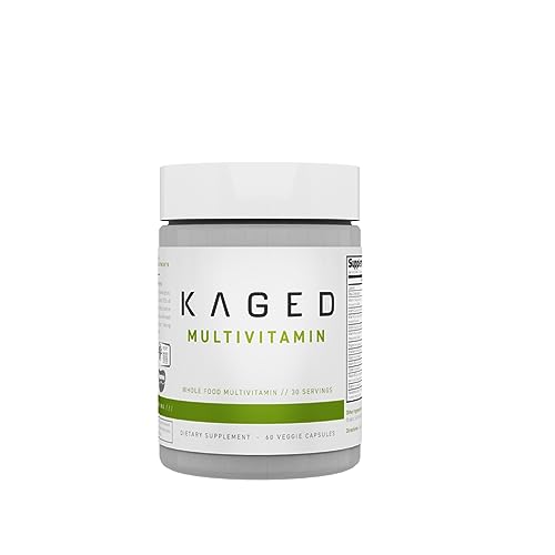 Kaged Multivitamin - 21 Essential Vitamins from Organic Fruits & Veggies, Plant-Based - 60 Servings