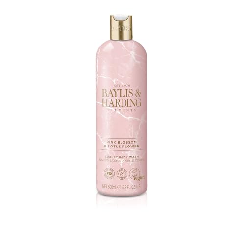 Baylis & Harding Body Wash - Plant-Based, Luxurious Pink Blossom & Lotus Flower - 16.9oz