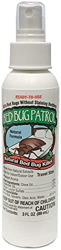 Bed Bug Patrol Travel Spray - Natural Bed Bug Killer, Non-Toxic, TSA Approved - 3oz