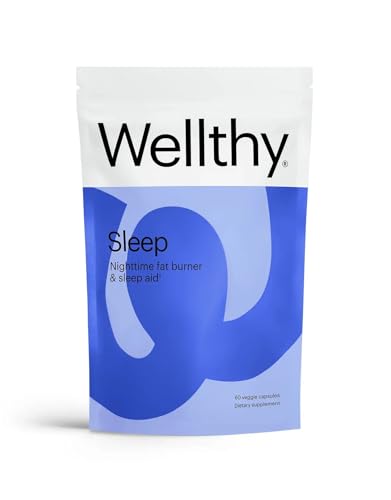 Wellthy Night Time Fat Burner - Natural Weight Loss, Digestive Support, Vegan - 60ct