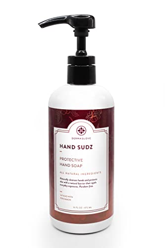 DERMAGLOVE HAND SUDZ - Cleanses & Moisturizes with Persimmon, Organic Ingredients - 16 oz