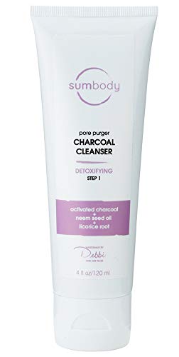 Sumbody Deep Pore Charcoal Cleanser - Detoxifies Skin, Reduces Breakouts & Blackheads - 8oz