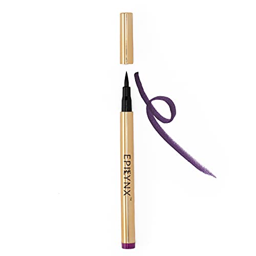 EPILYNX Waterproof Liquid Eyeliner - Long-Lasting, Precise Tip, All-Natural Ingredients - 2mL Purple