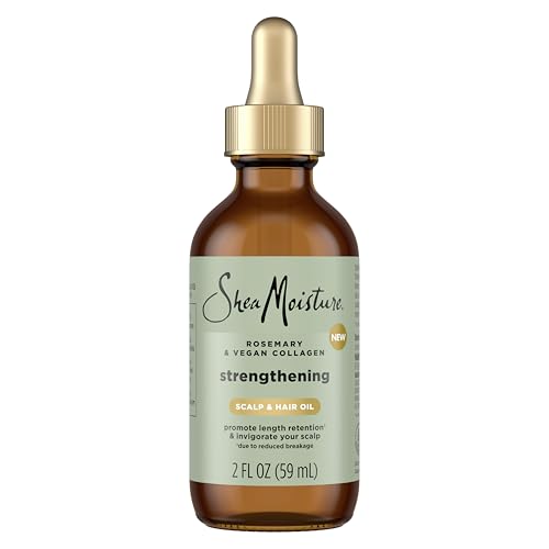 SheaMoisture Hair Oil - Promotes Length Retention, Hydrates Scalp & Hair - Rosemary, 2 oz