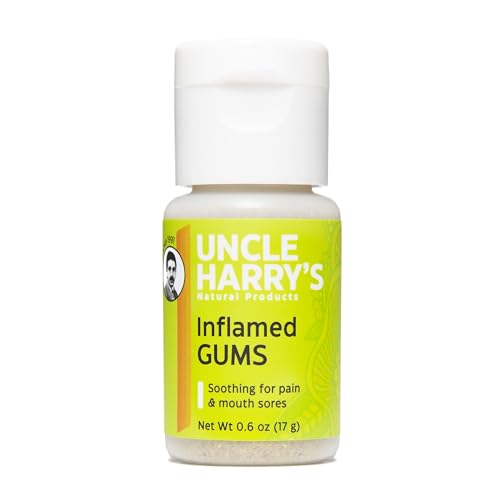 Uncle Harry's Tooth Powder - Soothes Inflamed Gums, Freshens Breath with Essential Oils - 0.6 oz